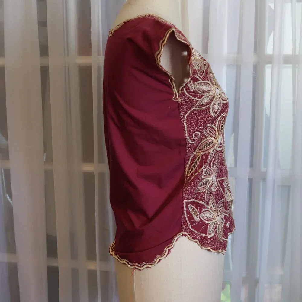 NWOT Red XS Summer Shirt - Picture 3 of 5